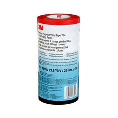 3M™ General Purpose Vinyl Tape 764, Color Coding Pack, 6 packs per case
(6 rolls per pack)