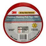 3M™ Outdoor Masking Poly Tape 5903, Red, 48 mm x 54.8 m, 7.5 mil, 24
Roll/Case, Individually Wrapped Conveniently Packaged