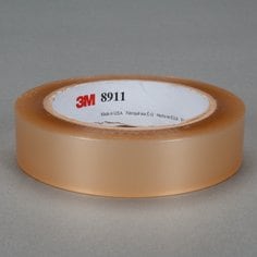 3M™ Polyester Tape 8911, Transparent, 1 in x 72 yd, 2.3 mil, 36 rolls
per case