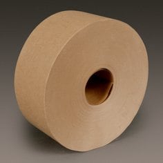 3M™ Water Activated Paper Tape 6142, Natural, Medium Duty, 3 in x 600
ft, 10/Case