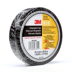 3M™ Lithographers Tape 616, Ruby Red, 1 in x 72 yd, 2.4 mil, 36 rolls
per case, Boxed