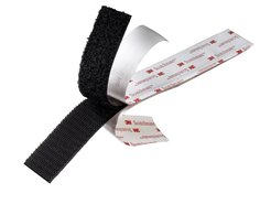 3M™ Flame Resistant Hook Fastener SJ3519FR, Light Gray, 1 in x 50 yd, 3
per case