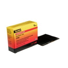 Scotch® Vinyl Mastic Pad 2200, 3-1/4 in x 4-1/2 in, Black, 10
pads/carton, 50 pads/Case