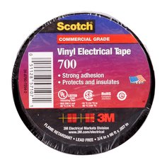 Scotch® Vinyl Electrical Tape 700, 2 in x 20 ft, Black, 100 rolls/Case,
NO SHRINKWRAP