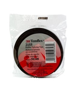 3M™ Temflex™ Rubber Splicing Tape 2155, 3/4 in x 22 ft, Black, 20
rolls/Case