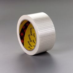 Scotch® Bi-Directional Filament Tape 8959, Clear, 25 mm x 50 m, 5.7 mil,
36 rolls per case