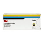 3M™ Gold Abrasive Sheet, 02552, P220 grade, 3 2/3 in x 9 in, 100 sheets
per pack, 5 packs per case