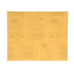 3M™ Gold Abrasive Sheet, 02536, P800 grade, 9 in x 11 in, 50 sheets per
pack, 5 packs per case