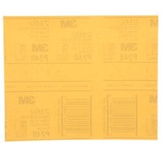 3M™ Gold Abrasive Sheet, 02543, P240 grade, 9 in x 11 in, 50 sheets per
pack, 5 packs per case