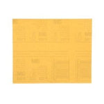 3M™ Gold Abrasive Sheet, 02545, P180 grade, 9 in x 11 in, 50 sheets per
pack, 5 packs per case