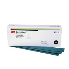 3M™ Green Corps™ Stikit™ Production™ Sheet, 02231, 40, 2-3/4 in x 16 1/2
in, 100 sheets per carton, 5 cartons per case