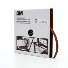 3M™ Utility Cloth Roll 314D, P80 J-weight, 1 in x 50 yd, 5 ea/Case