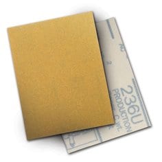 3M™ Hookit™ Paper Sheet 236U, P100 C-weight, 3 in x 4 in, 50/Carton, 500
ea/Case