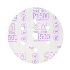 3M™ Hookit™ Finishing Film Abrasive Disc 260L, 01050, 6 in, Dust