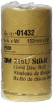 3M™ Stikit™ Gold Disc Roll, 01432, 6 in, P500, 175 discs per roll, 6
rolls per case