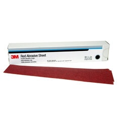 3M™ Hookit™ Red Abrasive Sheet, 01178, P220, 2-3/4 in x 16 1/2 in, 25
sheets per carton, 5 cartons per case