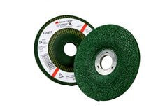 3M™ Green Corps™ Depressed Center Grinding Wheel, T27, 9 in x 1/4 in x
7/8 in, 24, 10/Carton, 20 ea/Case