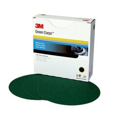 3M™ Green Corps™ Stikit™ Production™ Disc, 01549, 8 in, 80, 50 discs per
carton, 5 cartons per case
