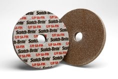Scotch-Brite™ Cut and Polish Unitized Wheel, CP-UW, 5A Fine, 3 in x 1 in
x 1/4 in, 10 ea/Case