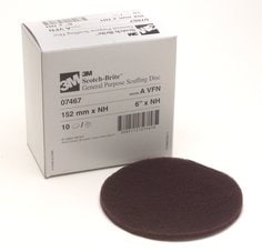 Scotch-Brite™ Scuffing Disc, 07467, A/O Very Fine, 6 in x NH, 10/Carton,
40 ea/Case