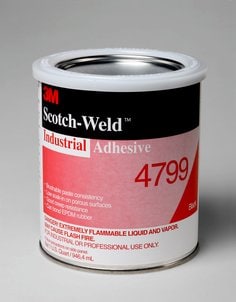 3M™ Industrial Adhesive 4799, Black, 1 Quart Can, 12/case