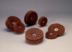 Standard Abrasives™ Buff and Blend Circle Buff GP 724274, 2 in x 1 Ply x
8-32 A MED, 25/Carton, 250 ea/Case