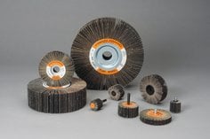 Standard Abrasives™ Aluminum Oxide Flap Wheel, 661606, 80, 6 in x 2 in x
1 in, 5 ea/Case