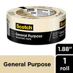 Scotch® Greener Masking Tape for Performance Painting 2050-48TR-BK, 1.88
in x 60.1 yd (48 mm x 55 m) Bulk