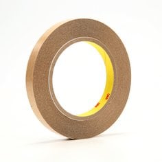 3M™ Double Coated Tape 415, Clear, 1/2 in x 36 yd, 4 mil, 72 rolls per
case