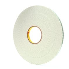 3M™ Double Coated Urethane Foam Tape 4026, Natural, 1/2 in x 36 yd, 62
mil, 18 rolls per case