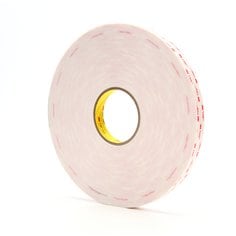 3M™ VHB™ Tape 4930, White, 3/4 in x 72 yd, 25 mil, 12 rolls per case