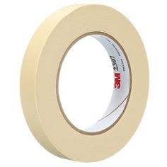 3M™ Masking Tape 2307, Tan, 18 mm x 55 m, 5.2 mil, 48 Roll/Case