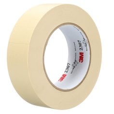 3M™ Masking Tape 2307, Tan, 36 mm x 55 m, 5.2 mil, 24 Roll/Case