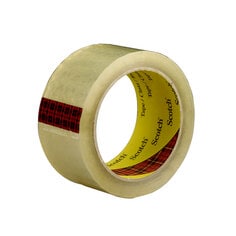 Scotch® High Tack Box Sealing Tape 3743, Clear, 48 mm x 50 m, 36/Case