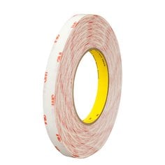 3M™ Double Coated Tissue Tape 9456, Clear, 1 in x 72 yd, 4 mil, 36 rolls
per case