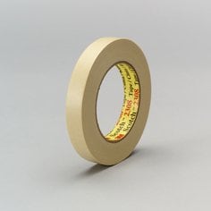 3M™ Masking Tape 2308, Tan, 96 mm x 55 m, 5.3 mil, 8 Roll/Case