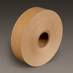 3M™ Water Activated Paper Tape 6141, Natural, Light Duty, 1-1/2 in x 500
ft, 20/Case