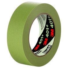3M™ High Performance Green Masking Tape 401+, 6 mm x 55 m, 96 Roll/Case