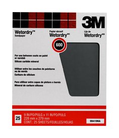 3M™ Pro-Pak™ Wetordry™ Sanding Sheets 88600NA, 9 in x 11 in, 180C grit,
25 sht pk