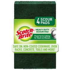 Scotch-Brite® Heavy Duty Scour Pad 224-T, 6 in x 3.8 in, 12/4pk