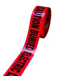 Scotch® Buried Barricade Tape 303, CAUTION BURIED ELECTRIC LINE BELOW, 3
in x 300 ft, Red, 16 rolls/Case