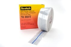 Scotch® Heavy Duty Rubber Electrical Tape 70 HDT, 1 in x 30 ft, Sky
Blue/Gray, 1 roll/carton, 24 rolls/case