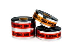 Scotch® Detectable Buried Barricade Tape 411, CAUTION BURIED TELEPHONE
LINE BELOW, 6 in x 1000 ft, Orange, 4 rolls/Case