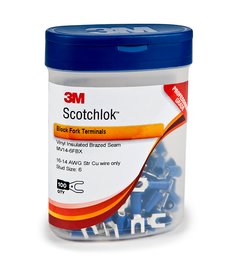 3M™ Scotchlok™ Fork Nylon Insulated, 100/bottle, MNG14-6FX, wider-tongue
design for use on free-standing studs, 500/Case