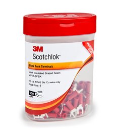 3M™ Scotchlok™ Block Fork Vinyl Insulated, 100/bottle, MV18-8FBX,
suitable for use in a terminal block, 500/Case