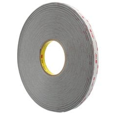 3M™ VHB™ Tape 4941F, Gray, 7/8 in x 36 yd, 45 mil, Film Liner, 12 rolls
per case