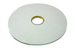 3M™ Double Coated Urethane Foam Tape 4004, Off White, 1 in x 18 yd, 250
mil, 9 rolls per case