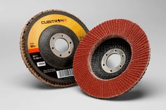 3M™ Cubitron™ II Flap Disc 967A, 60+, T27, 4-1/2 in x 7/8 in, 10 ea/Case