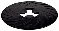 3M™ Disc Pad Face Plate Ribbed 81729, 9 in Hard Black, 10 ea/Case