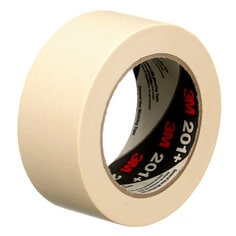 3M™ General Use Masking Tape 201+, Tan, 48 mm x 55 m, 4.4 mil, 24
Roll/Case, Individually Wrapped Conveniently Packaged
